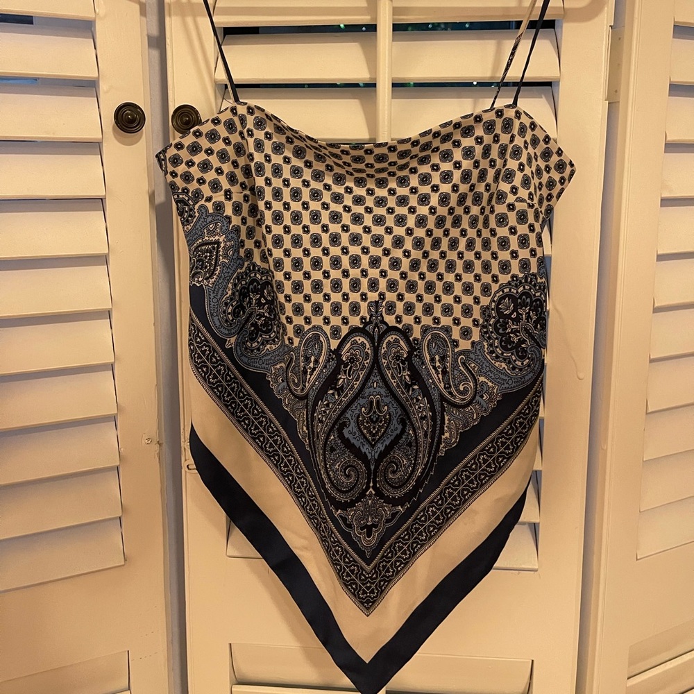 Zara Bandana Tie Blouse